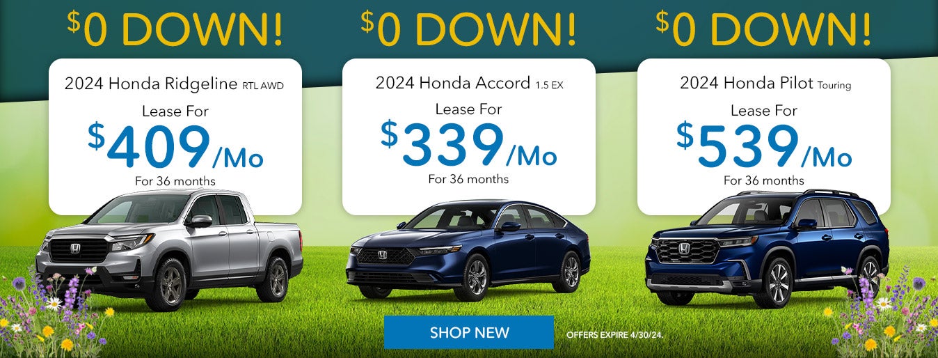 April Honda Specials